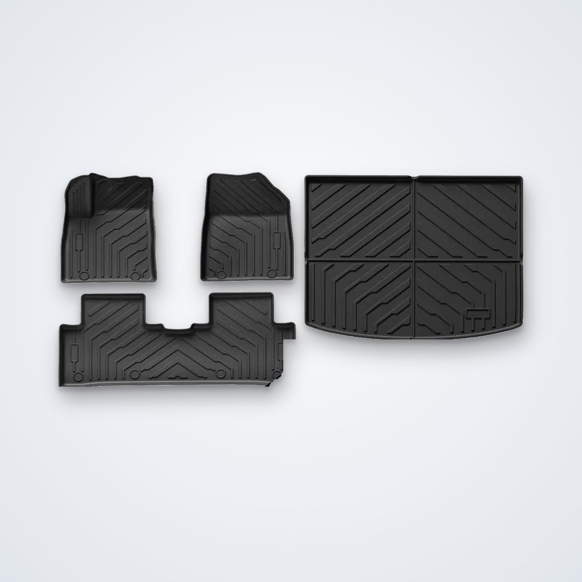 3D-Fußmatten-Set mit Kofferraummatte für den BYD Atto 2 – Produktansicht