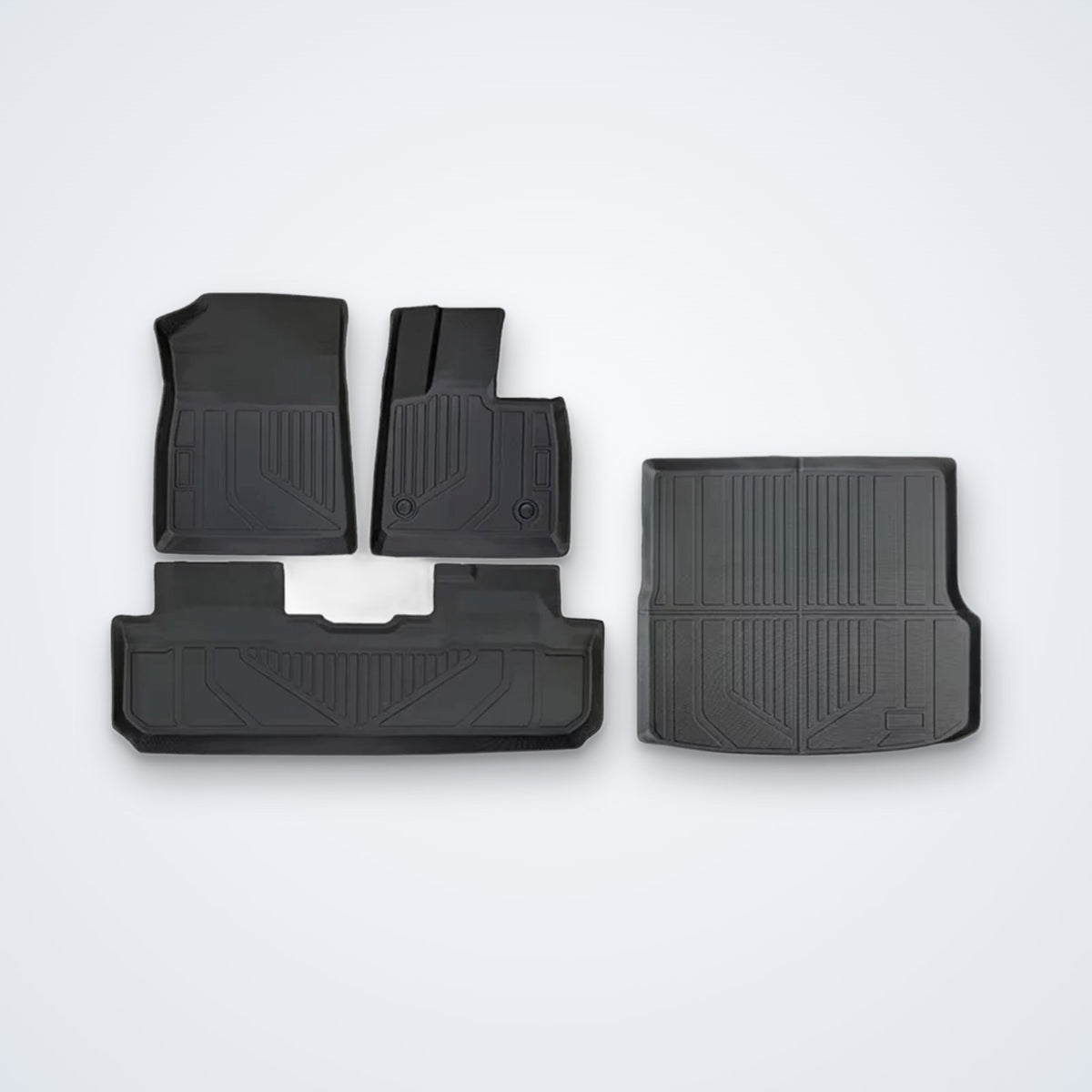 3D-Fußmatten-Set mit Kofferraummatte für den BYD Seal U – Produktansicht
