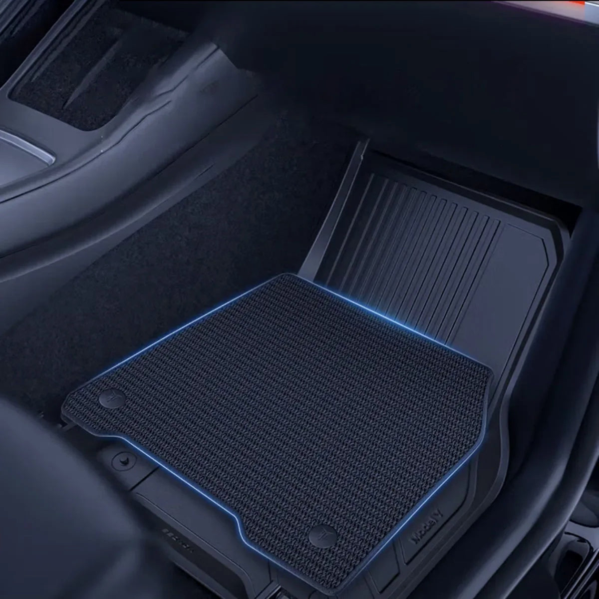 3D-Fußmatten-Set mit Kofferraummatte für den BYD Seal U – Detailansicht 2