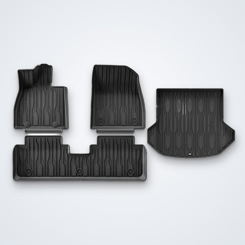 3D-Fußmatten-Set mit Kofferraummatte für den BYD Seal 6 DM-i Touring – Produktansicht